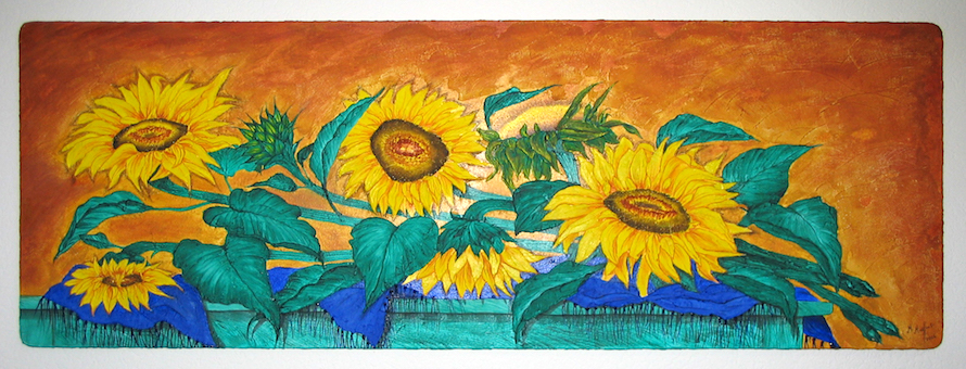 Bild "Kunstverein virtuell Online-Vernissagen:Maiffret-Martine-Sonnenblumen.jpg"